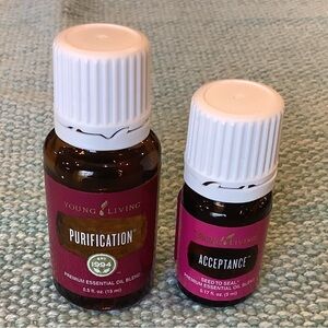 Young Living Pair of Oils NIP Purification and Acceptance